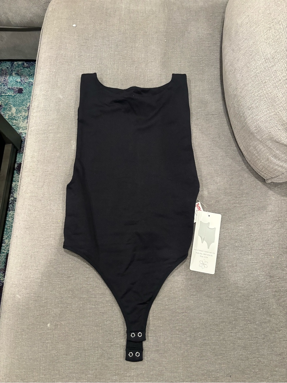 NWT - AURA BLACK OPEN SIDE BODYSUIT